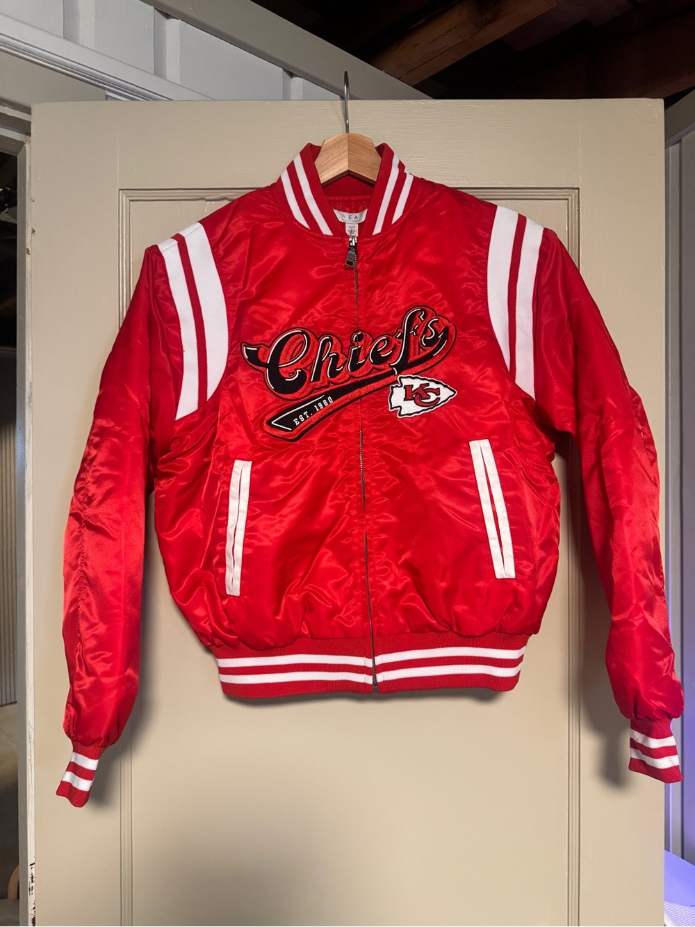 Women’s Kansas City Chiefs Wesr by Erin Andrew’s Red Bomber Jacket